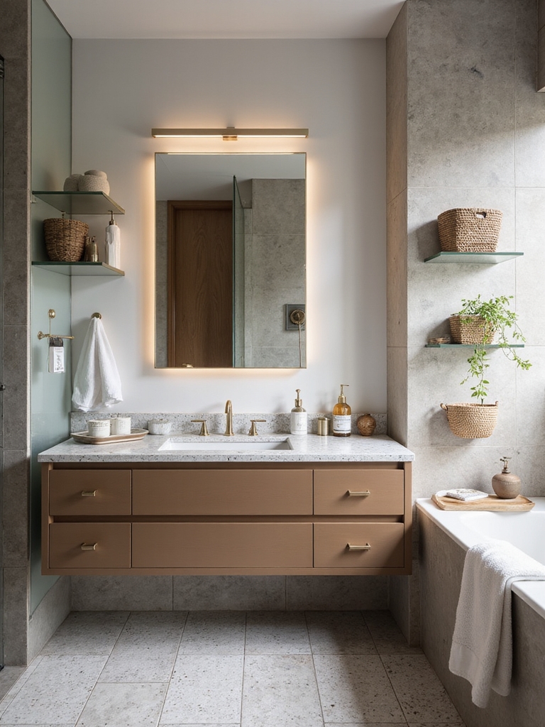 maximize bathroom storage space
