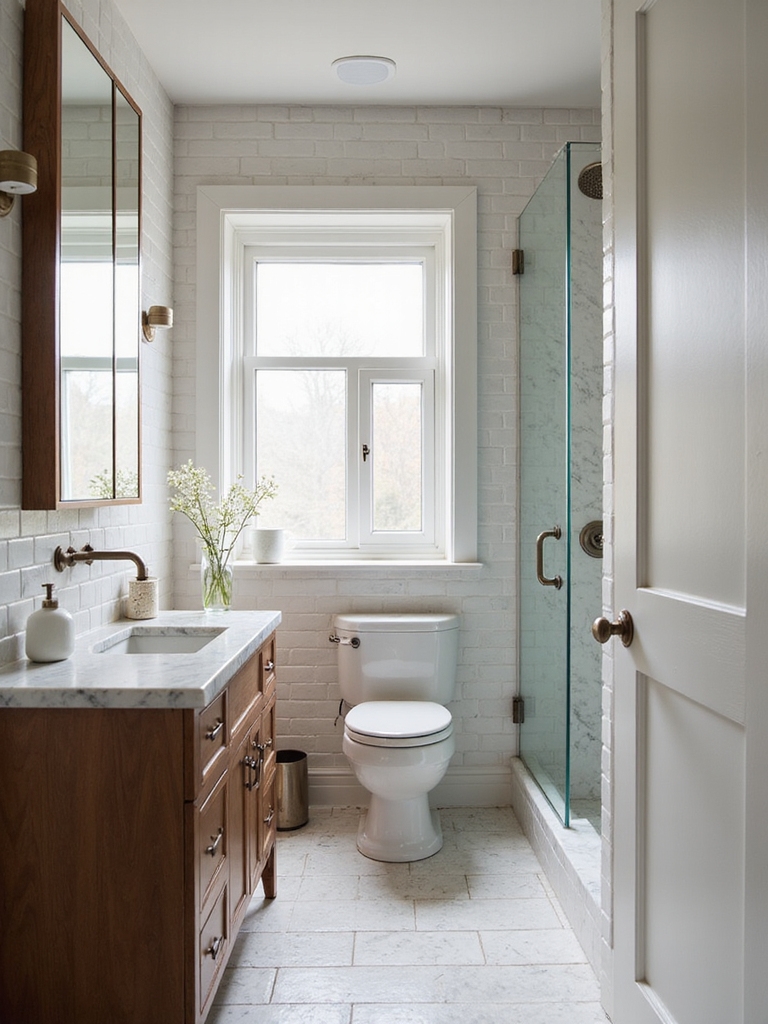 maximize small bathroom functionality