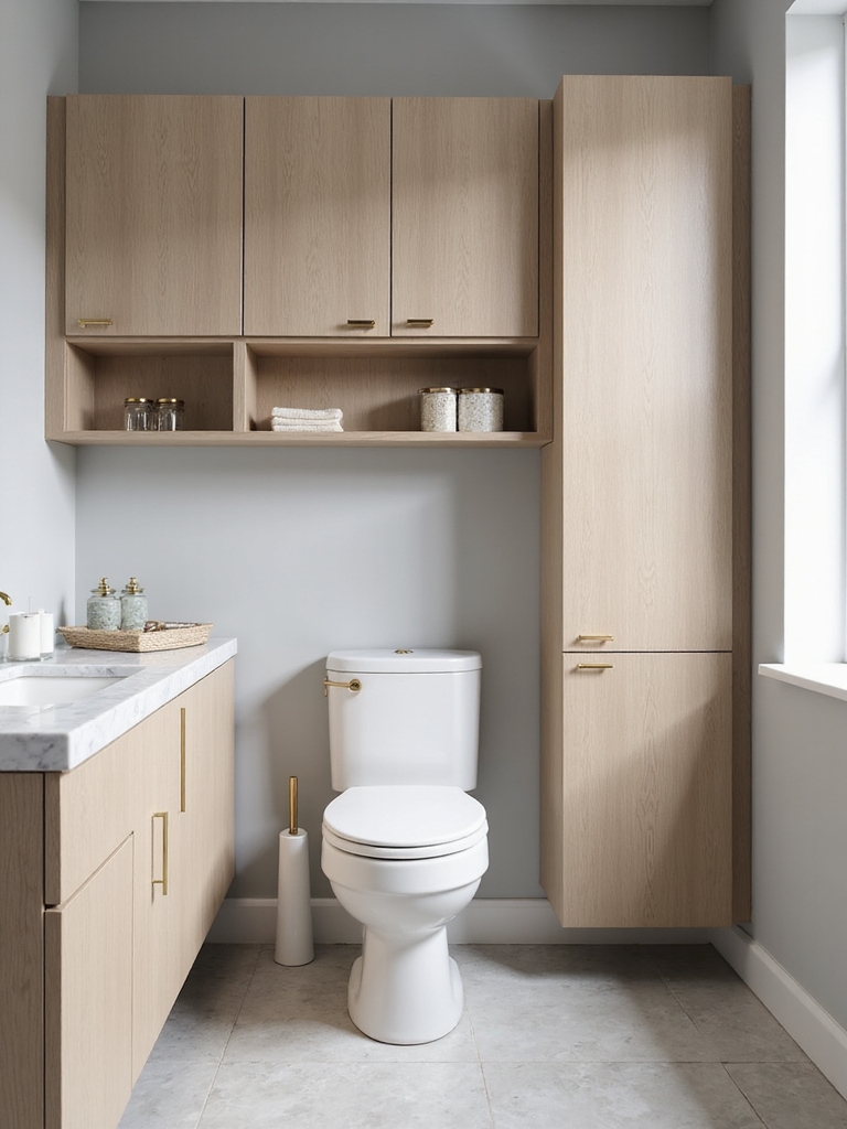 maximized stylish bathroom storage