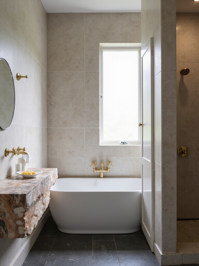 maximizing narrow bathroom layouts