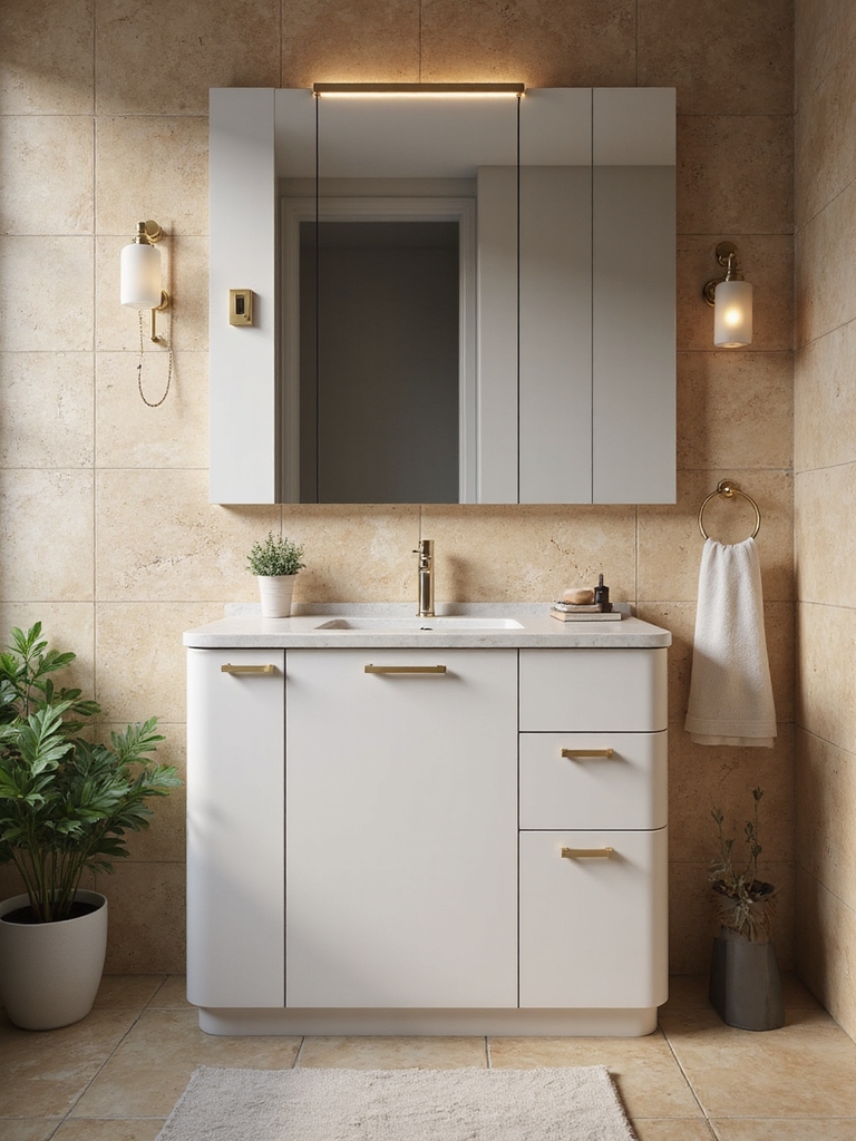 maximizing space in bathrooms
