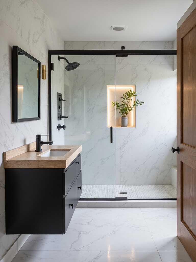 maximizing space in bathrooms