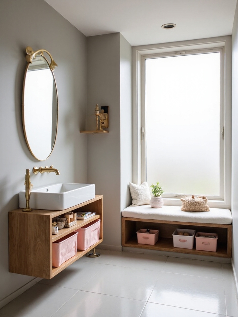 maximizing tiny bath storage