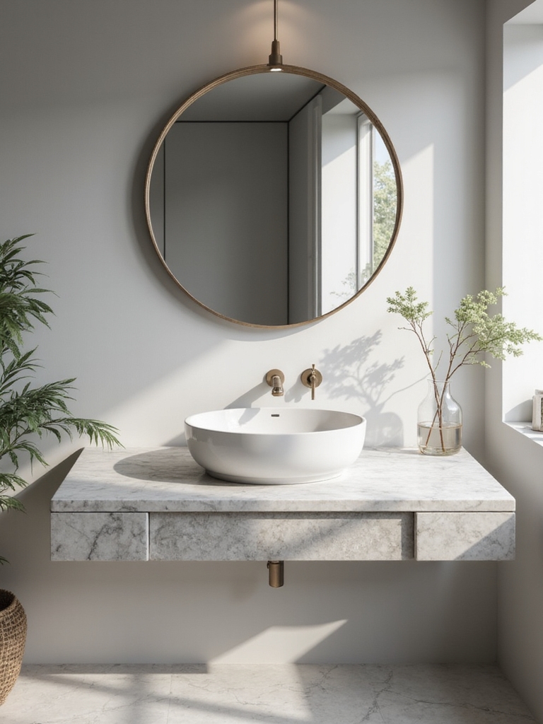 minimalist elegance with mirrors