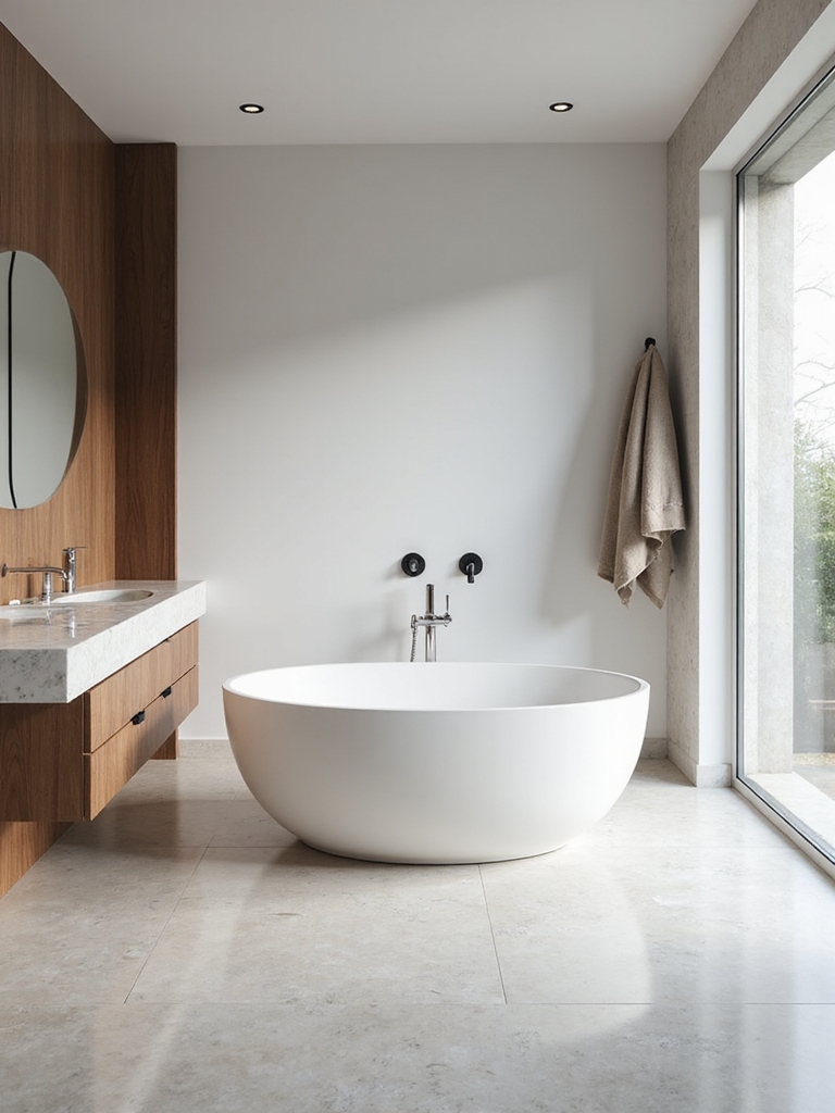 minimalist fixtures serene ambiance