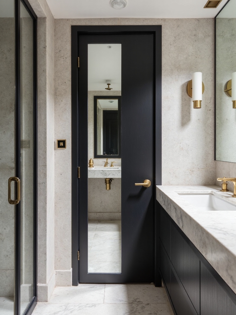 mirrored doors enhance spaciousness