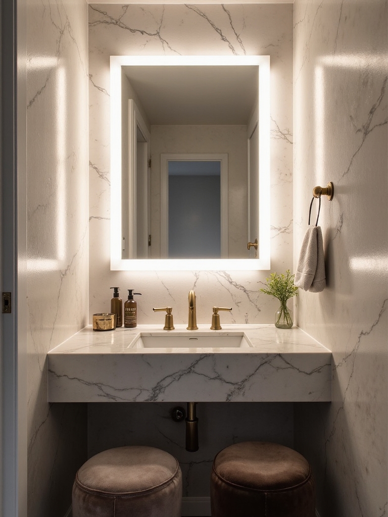 mirrors enhance bathroom space