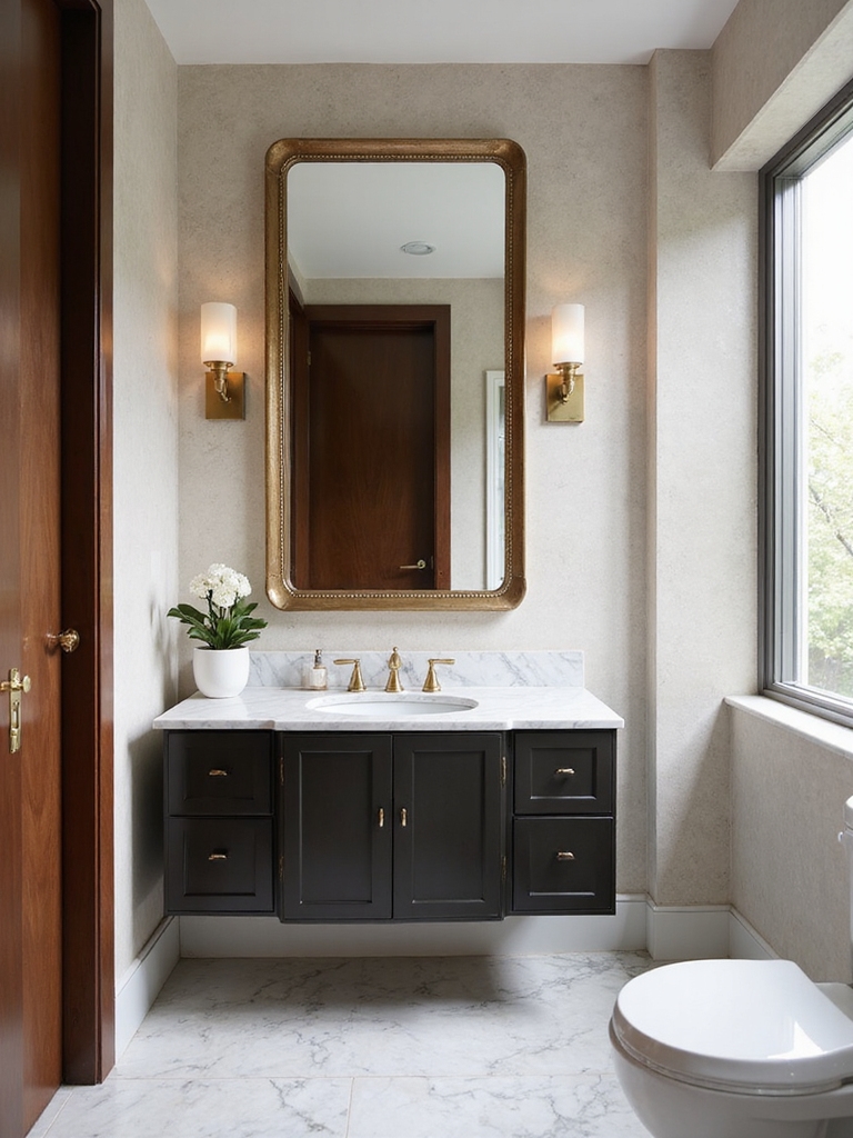 mirrors enhance bathroom space