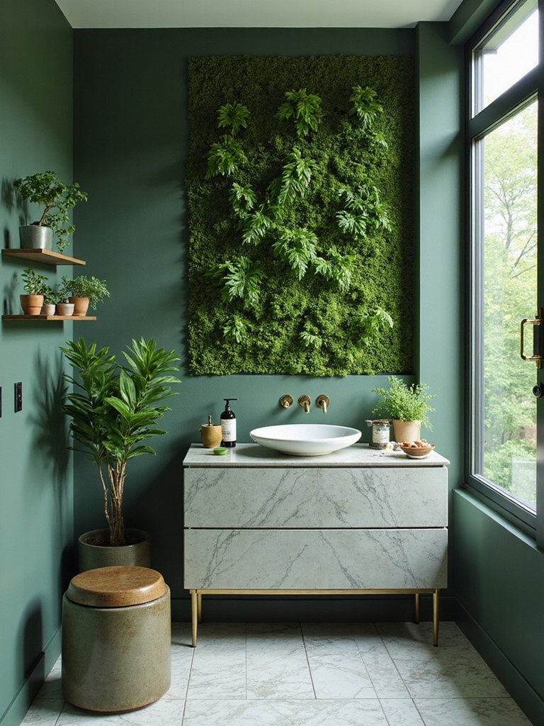 moisture resistant botanical wall treatments