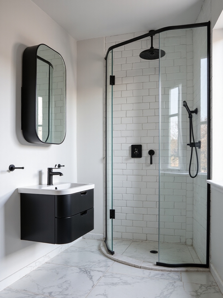 monochrome elegance in bathrooms