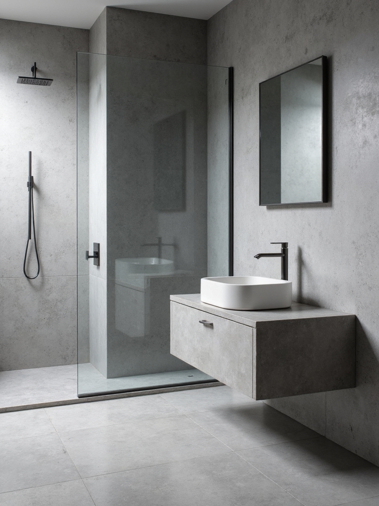 monochrome textures enhance microcement
