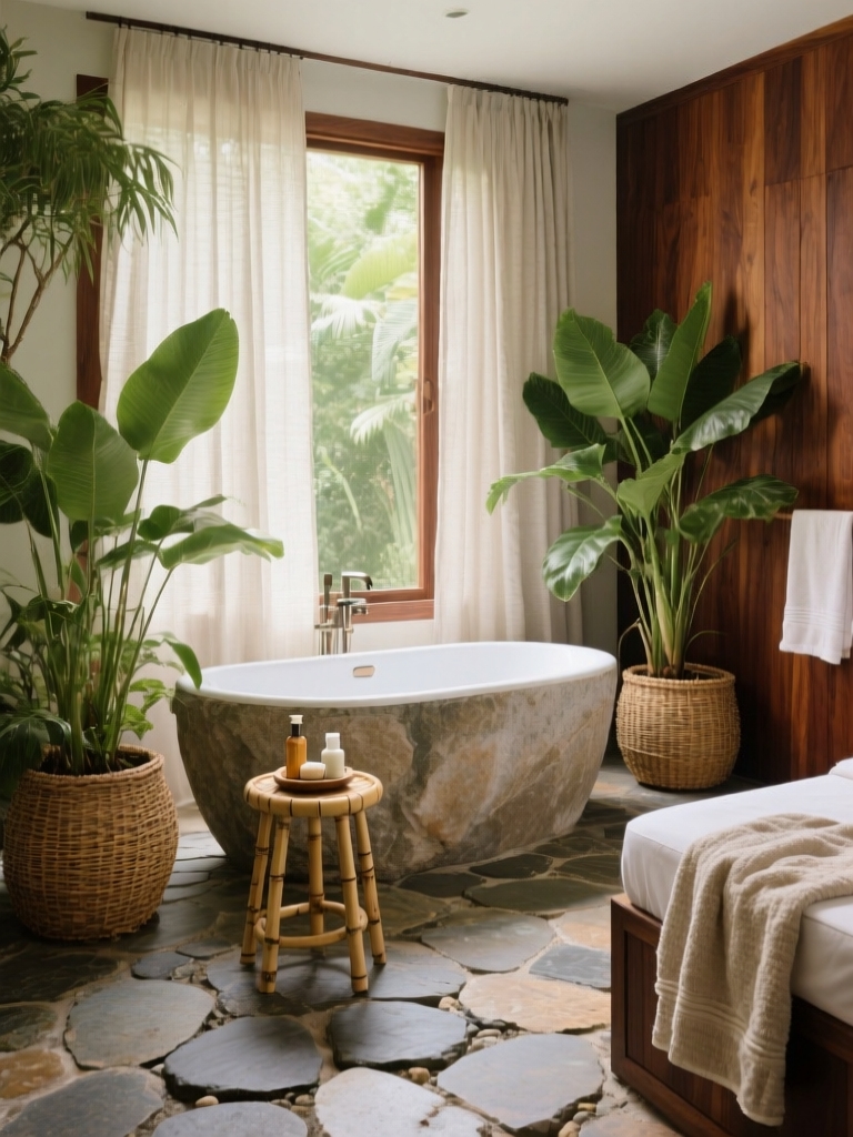 nature inspired spa retreat decor