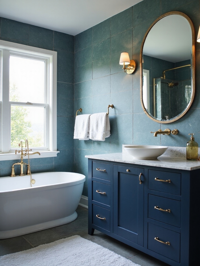 navy accents for tranquility