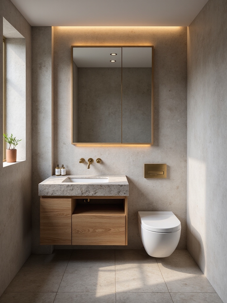 optimize small bathroom space