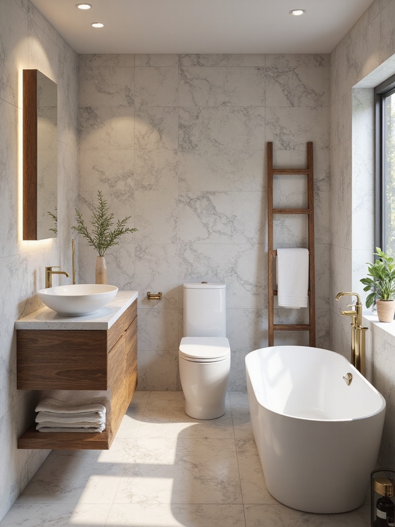 optimize tiny bath layout
