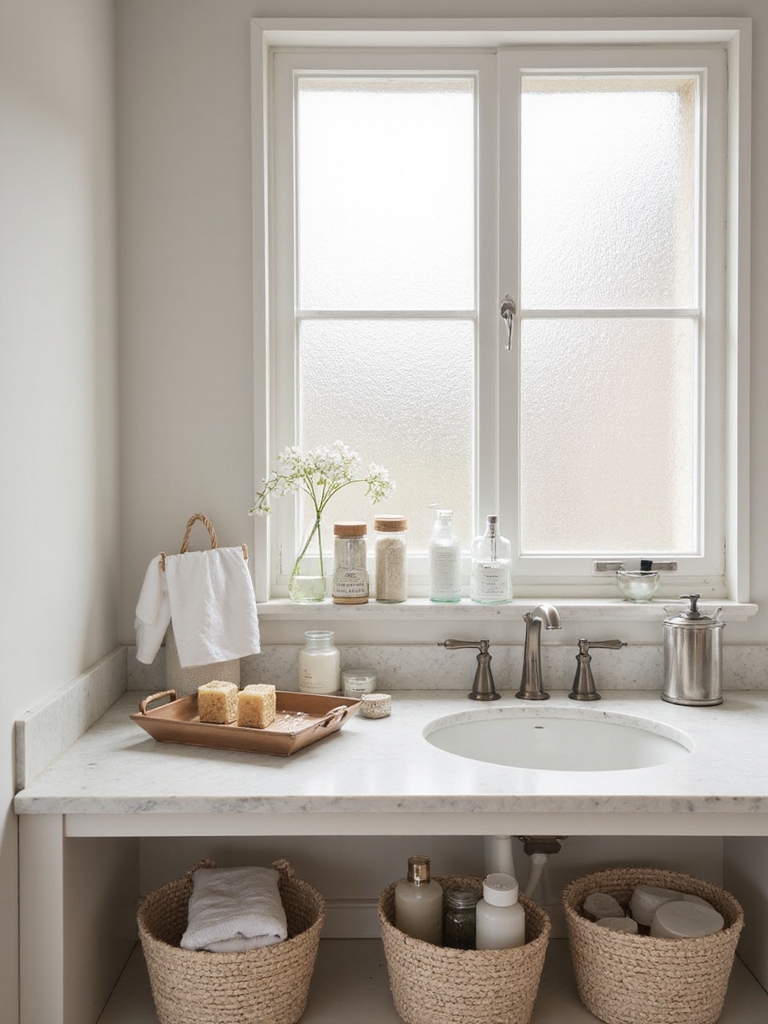 organized bathroom storage solutions