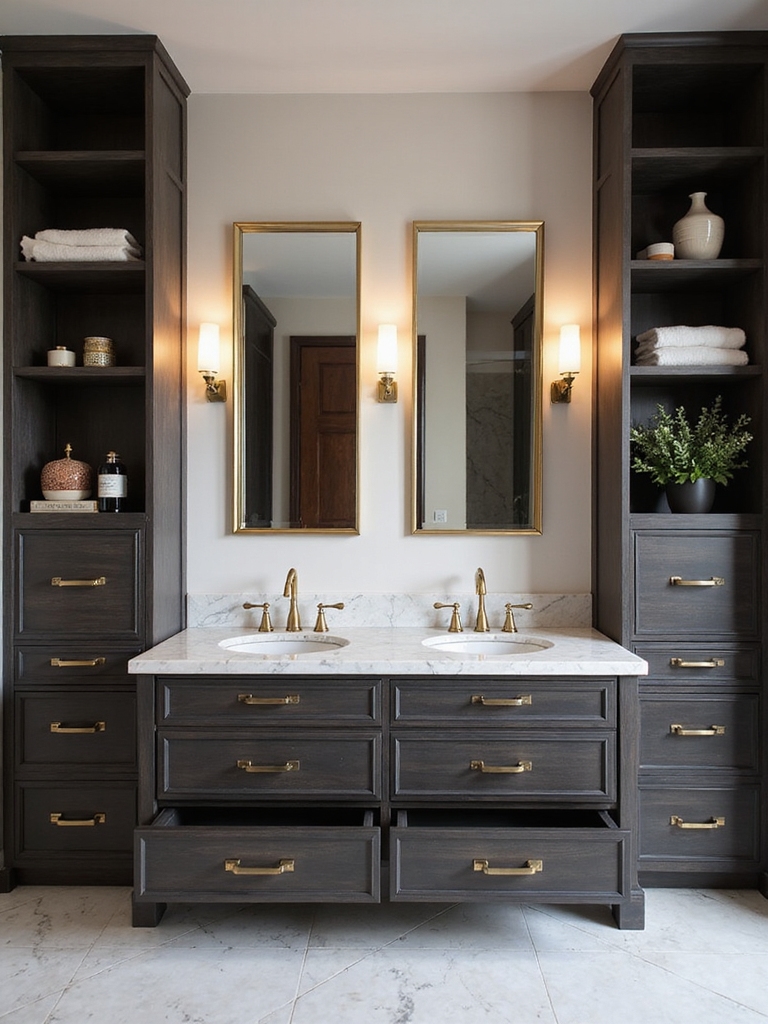 organized bathroom storage solutions