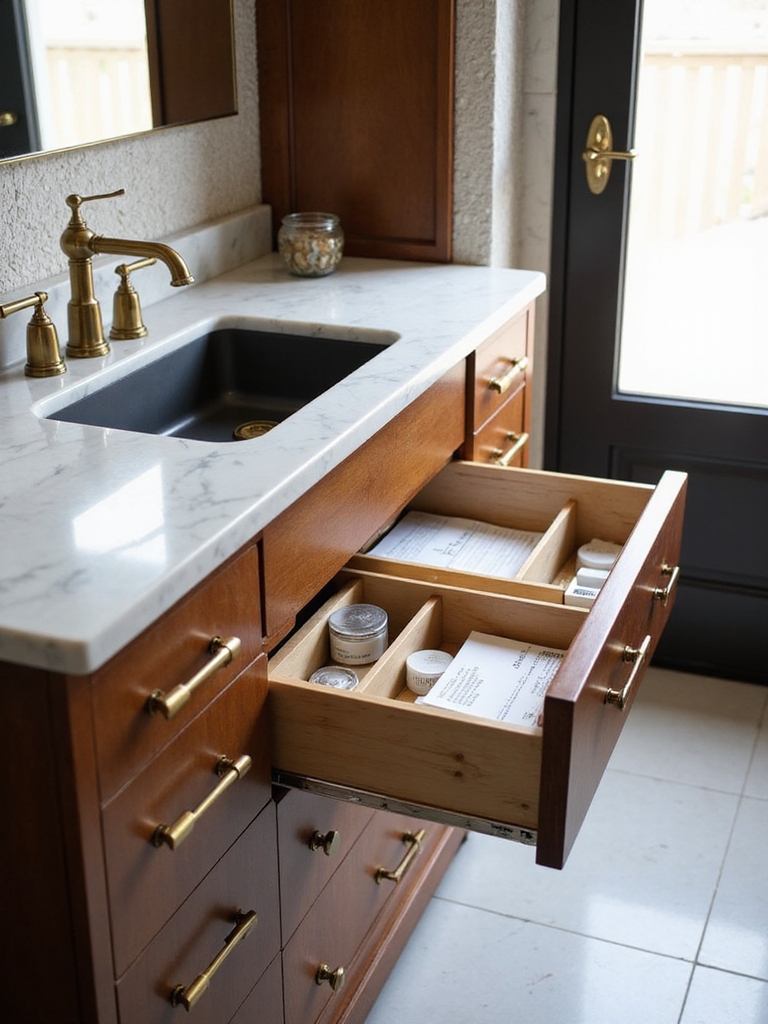 organized daily essentials storage
