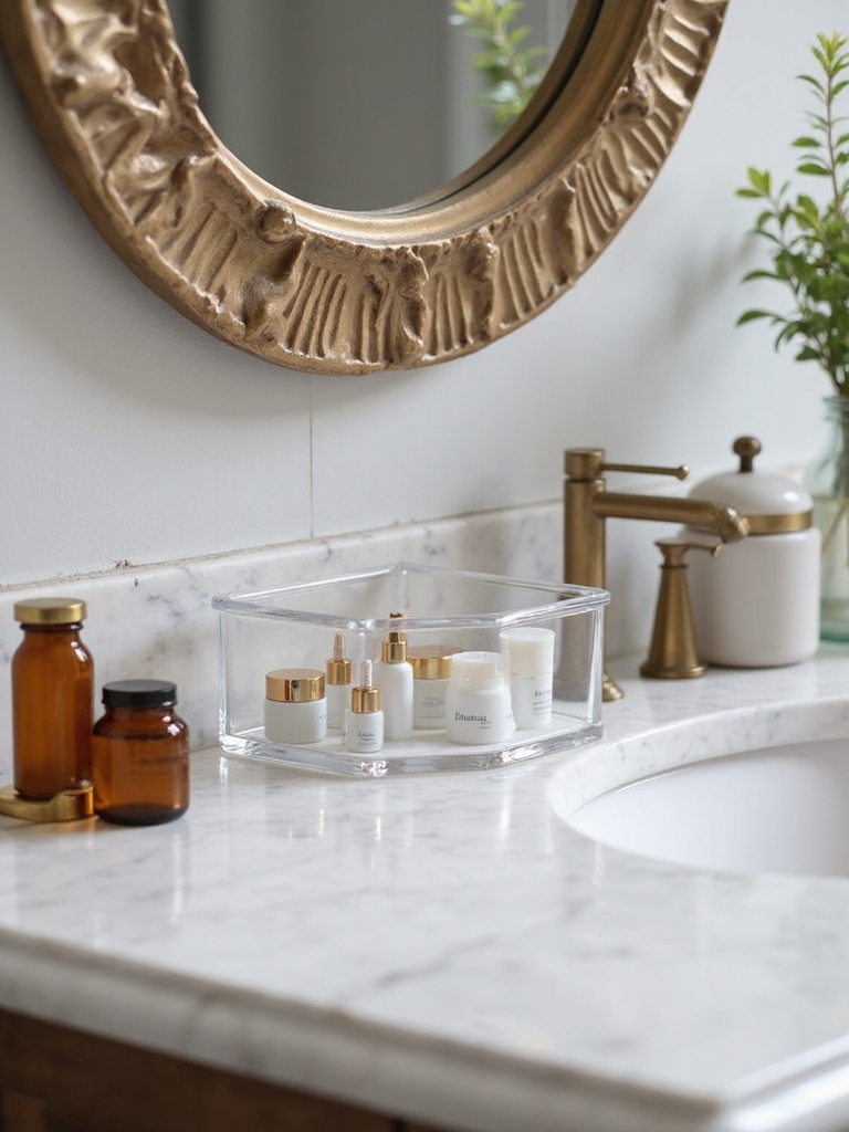 organized skincare and haircare