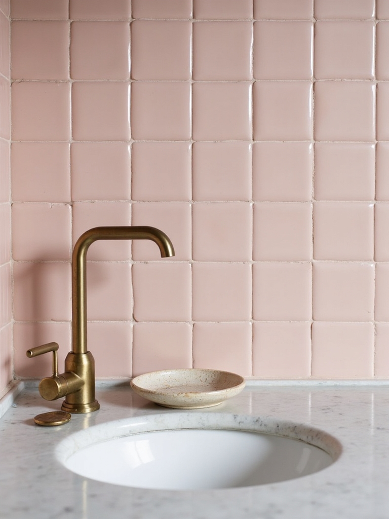 paint pink tile blush