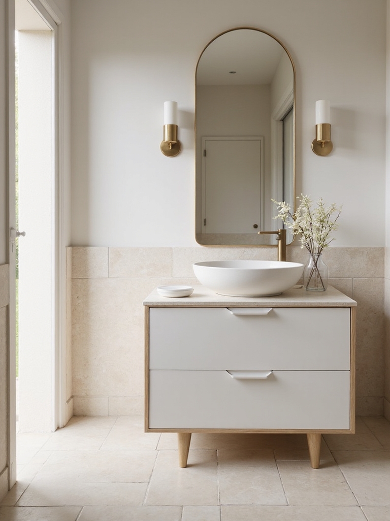 pale tiles enhance small spaces