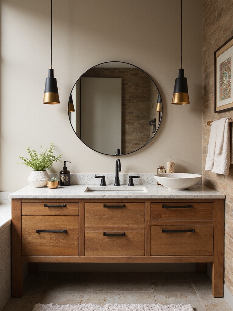 personality infused half bathroom designs