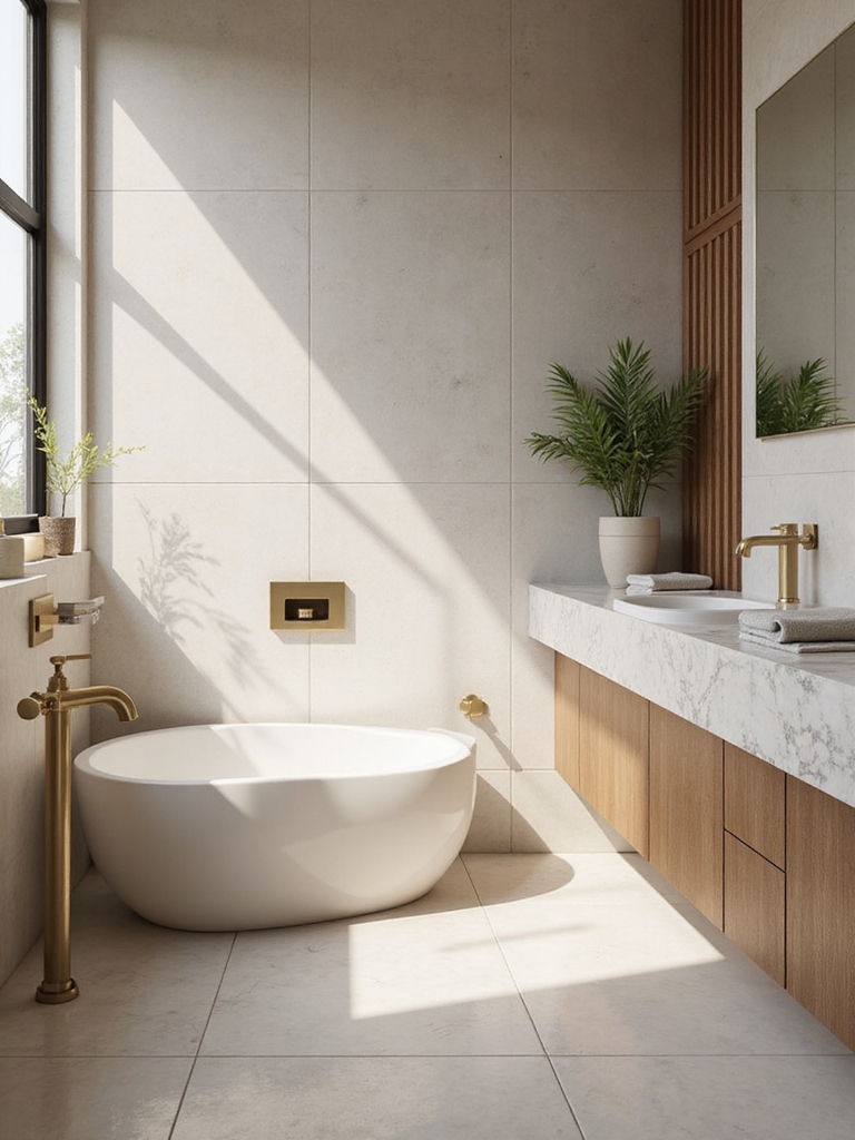 playful functional bathroom design
