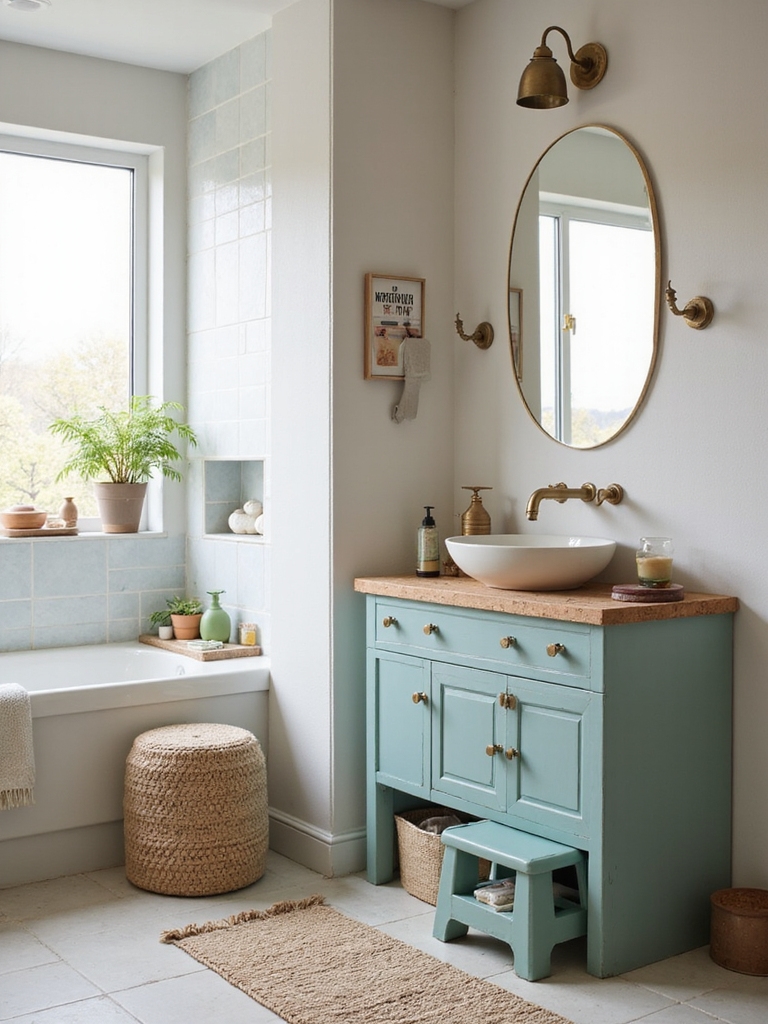 playful practical bath d cor