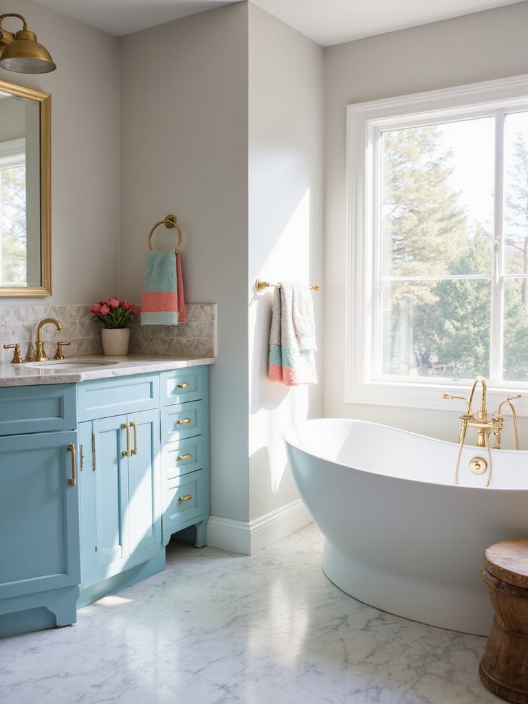 playful stylish bathroom transformations