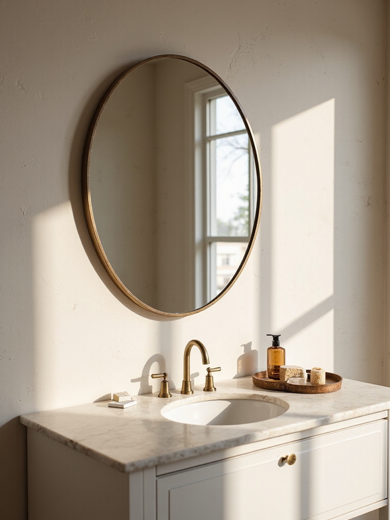 proportional round mirror selection