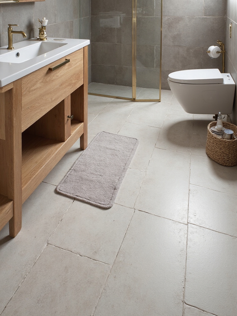 quick install bathroom flooring options