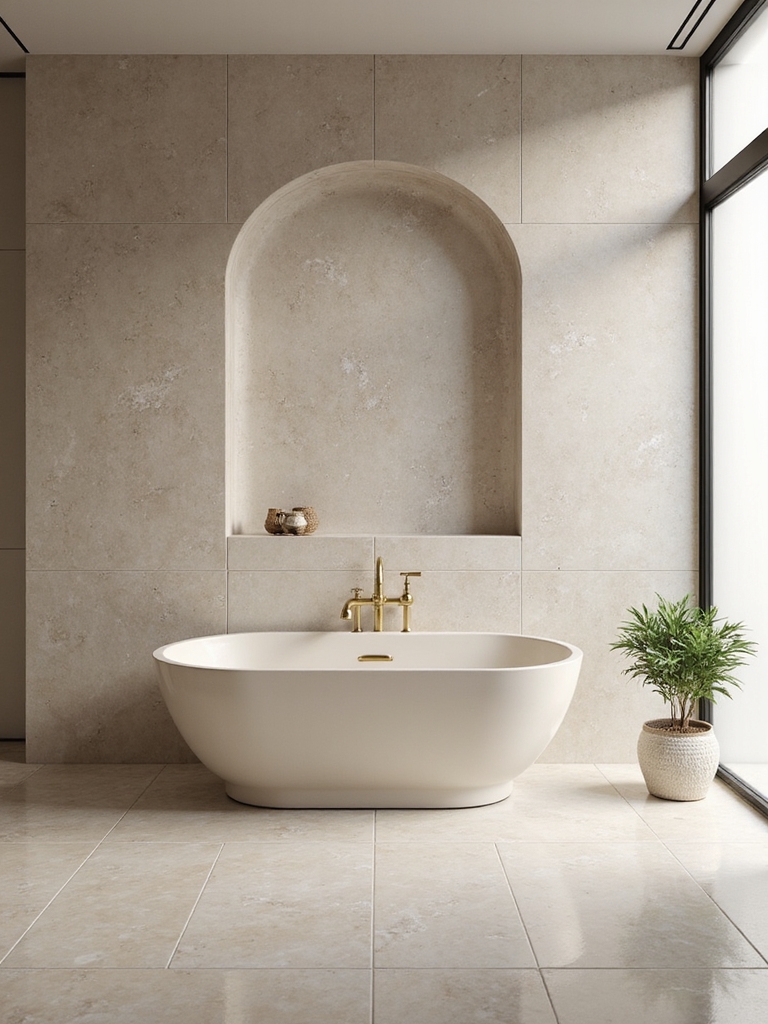 quietly sophisticated bathroom textures