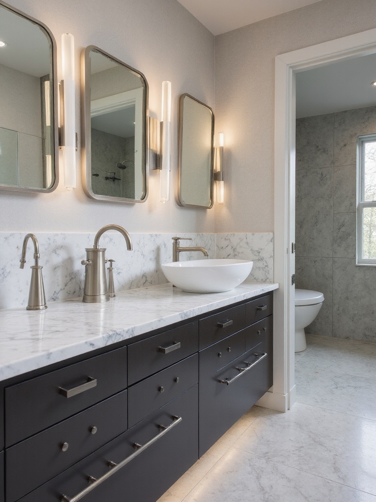 refined faucets and vanities