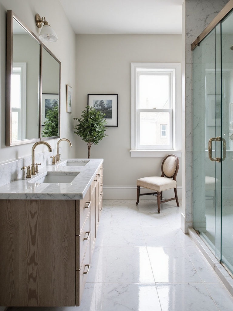 reflective design for bathrooms