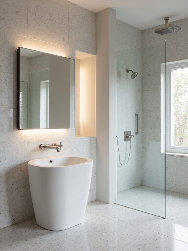 reflective surfaces enhance brightness