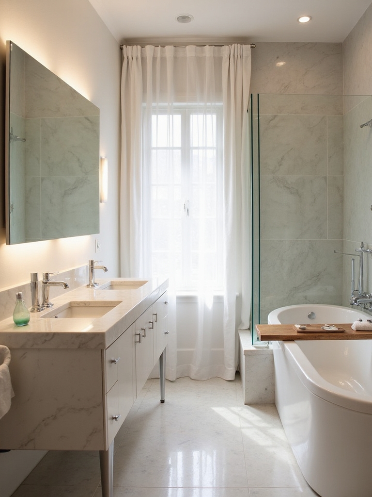 reflective surfaces enhance brightness