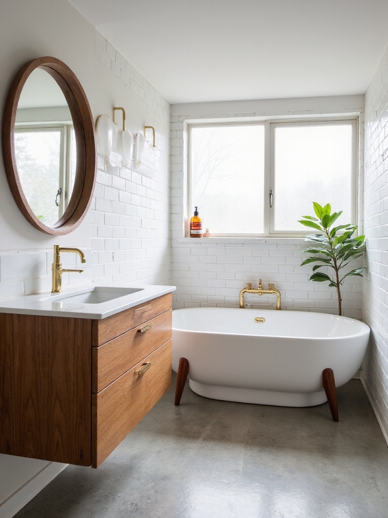 retro inspired bathroom designs