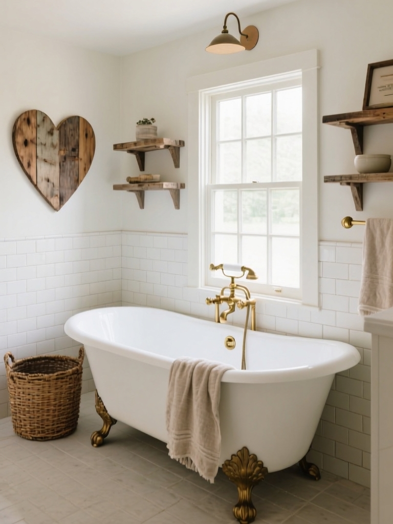 rustic farmhouse bathroom decor