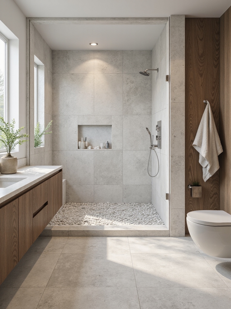 safe stylish bathroom flooring