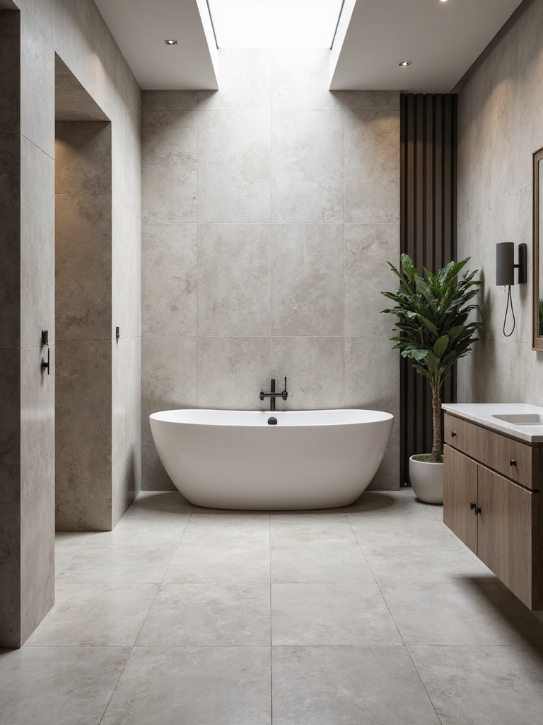 seamless large format tile installation