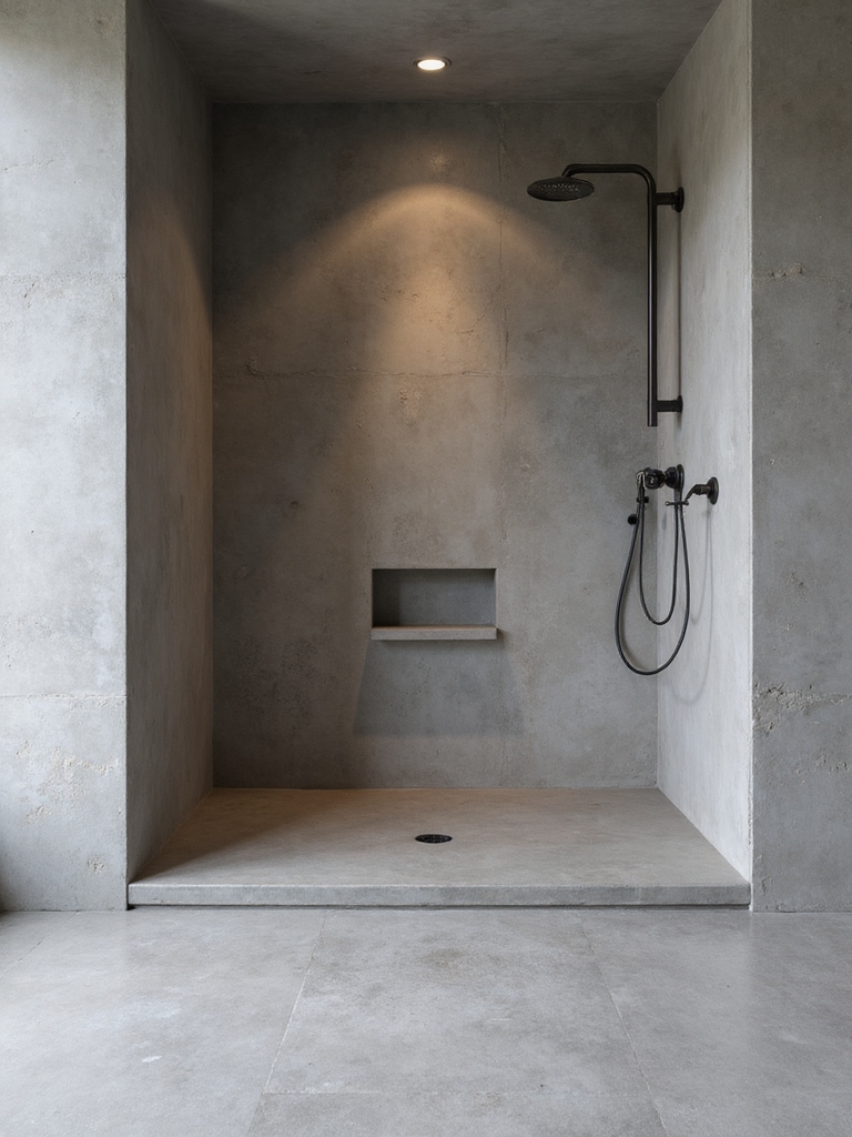 seamless waterproof microcement showers