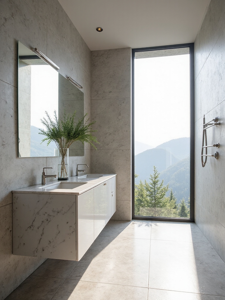 securely install tall mirrors