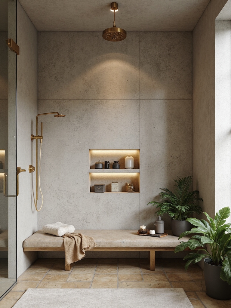 serene durable bathroom materials