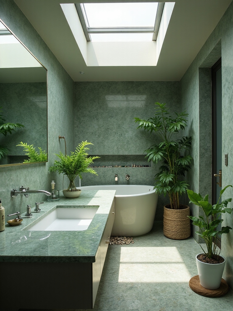 serene jade stone aesthetics