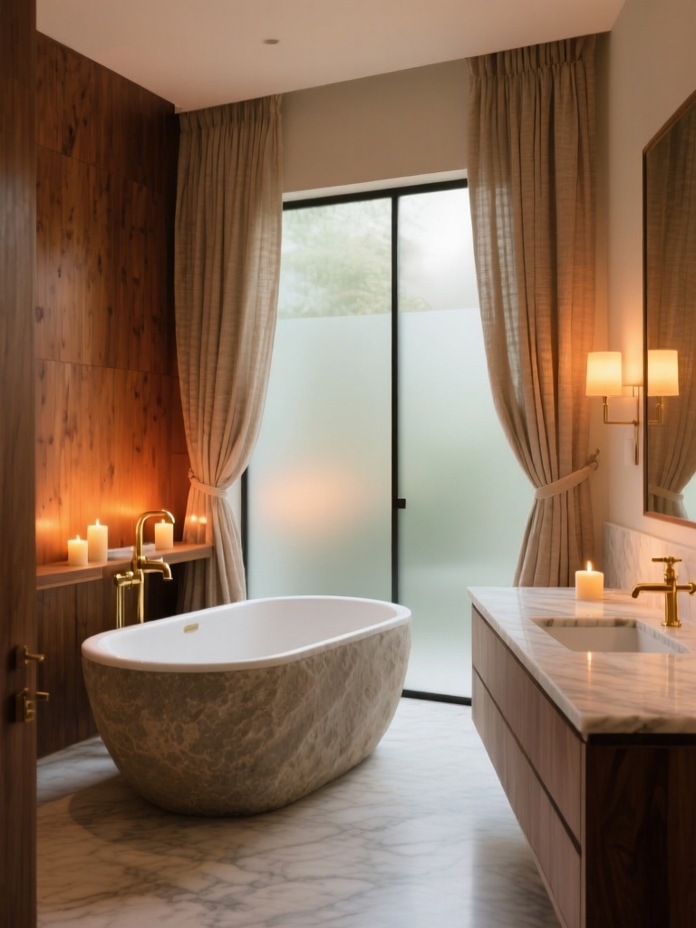 serene layered warm lighting