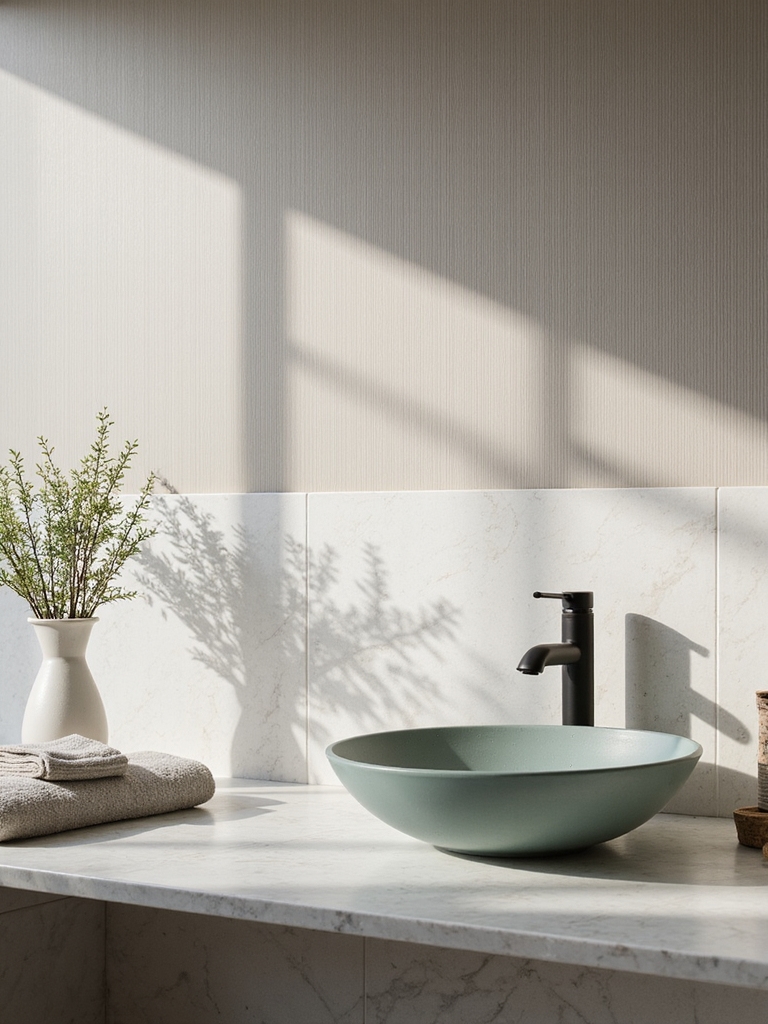serene minimalist bathroom design