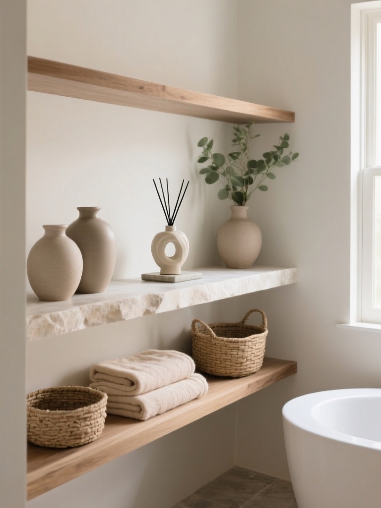 serene spa bathroom essentials