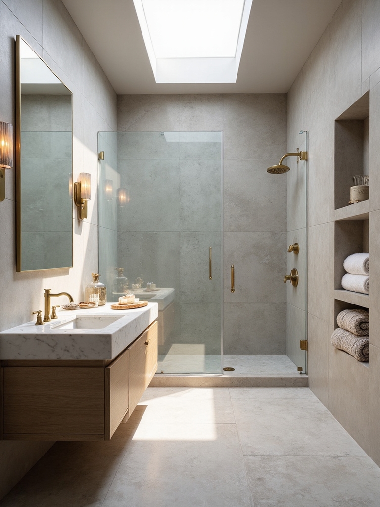 serene spa inspired bathroom design
