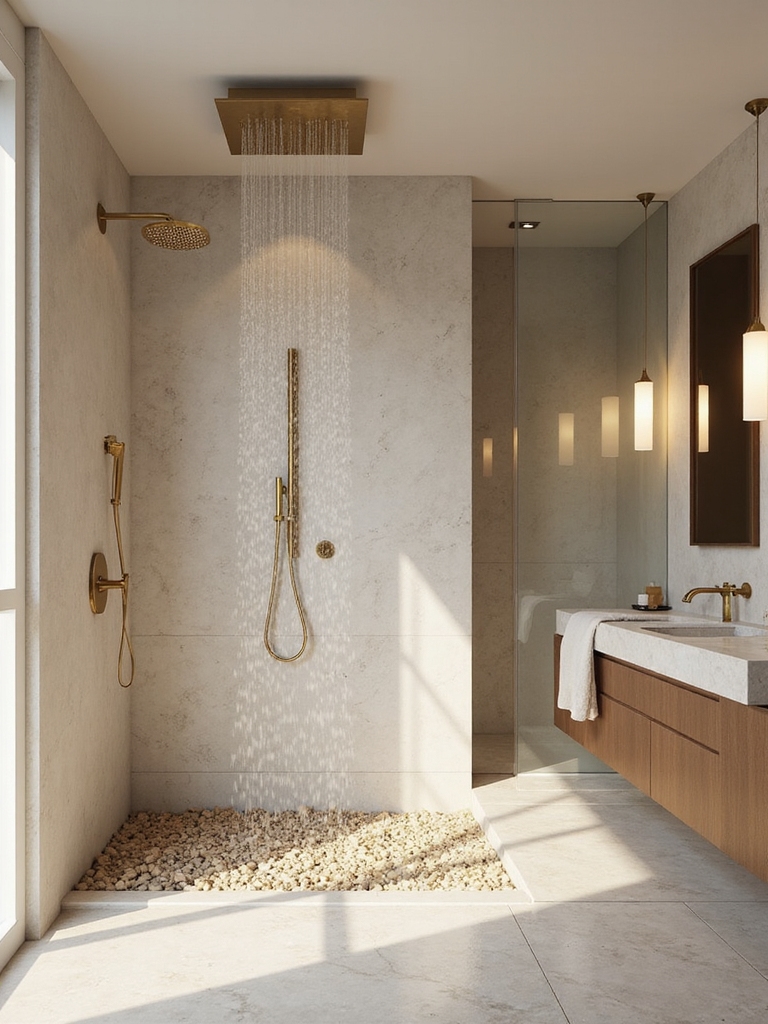 serene spa inspired showers