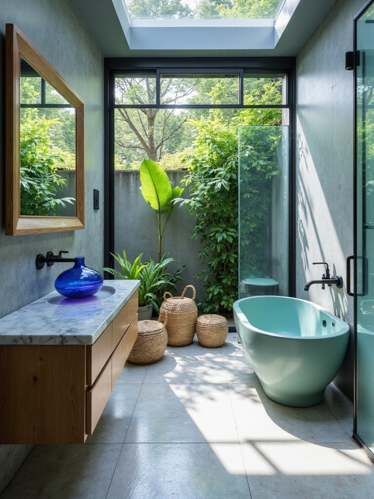 serene spa like bathroom ambiance
